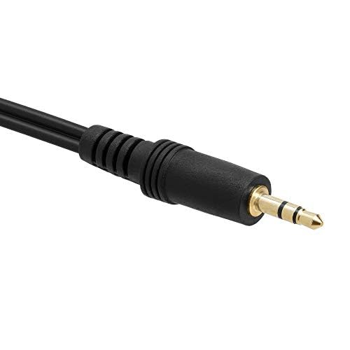 Cmple - 3.5mm Audio Stereo Y Splitter Extension Cable 3.5mm Male to 2 Ports Female Headset Splitter Adapter, Headp