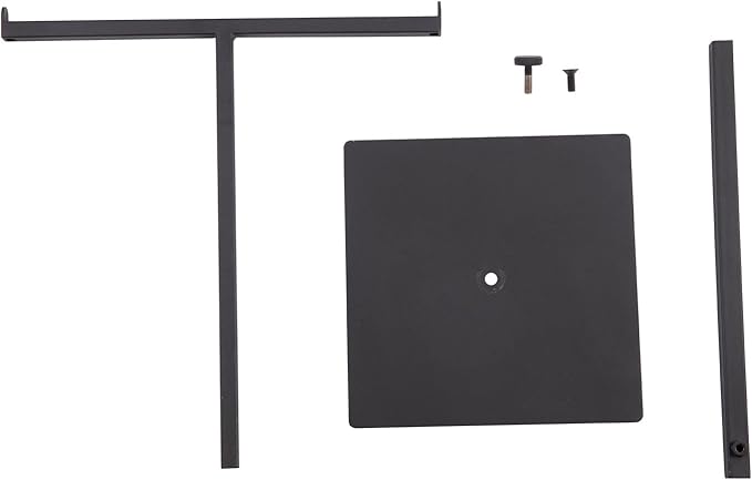Polmart Countertop Adjustable T-Bar Display Stand Stand for Handbags, Wreaths, Hats, Scarves, Jewelry & Crafts,Wear-resistant, quiet and sturdy metal base – Black
