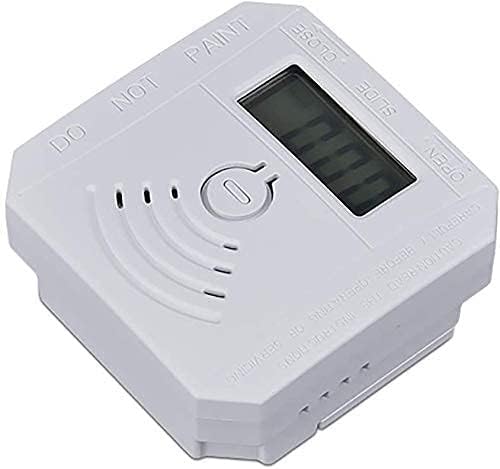 Carbon Monoxide Detector 2 Pack,Battery Operated CO Detector Alarm with Digital LCD Display & Loud 85dB Alarm,Travel Carbon Monoxide Alarm,High Accuracy Portable CO Detector for Home/Hotel/Kitchen/RV