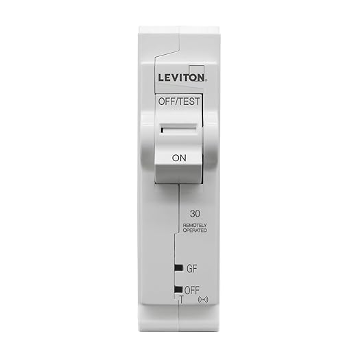 Leviton 2nd Gen Smart Circuit Breaker with Remote Control, GFCI, 1-Pole 30 Amp, 120-Volt, 10kA Interrupt Rating, LB130-GST