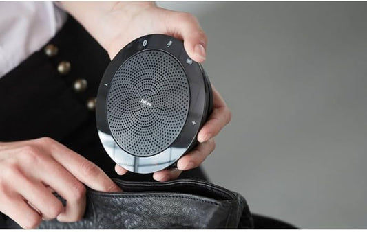 Jabra Speak 510 UC Wireless Bluetooth Speakerphone – Outstanding Sound Quality, Portable Conference Speaker for Holding Meetings Anywhere - Certified for Zoom & Google Meet