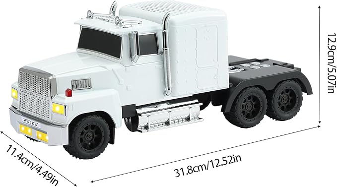 WSTER American Truck Bluetooth Speaker, Retro Car Model,Portable Wireless with HD Stereo Sound, TWS Pairing, USB/TF/AUX Playback, Unique Truck Model Speaker for Home & Outdoor(White)