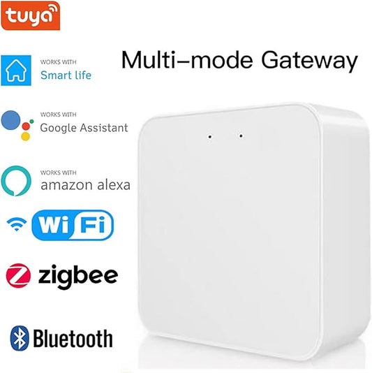 Smart Multi-mode Gateway: ZigBee 3.0 & Bluetooth & Mesh Hub, App Remote Control, Intelligent Bridge Wireless Smart Home Gateway Voice Control via Alexa/Google Home (ONLY Surport Tuya Smart Devices)