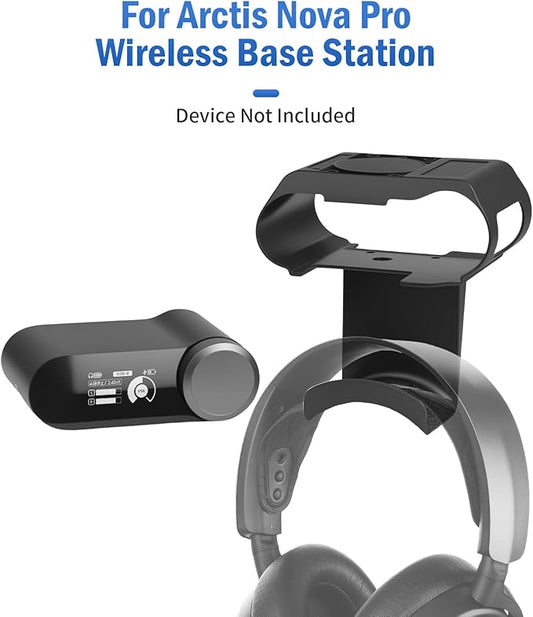 FSNIWEKO Under Desk Headphone Hanger Stand for SteelSeries Arctis Nova Pro Wireless-Arctis Pro Wireless NOVA Magnetic Mount Secretlab Magnus Version,Headphone Holder for Arctis Nova Pro Wireless