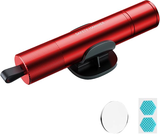 MOTORBUDDY Window Breaker Seatbelt Cutter, Car Window Breaker Tool, Emergency Glass Breaker and Auto Escape Tool,Car Accessories for Women
