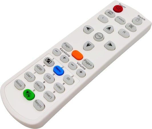 INTECHING BR-5080C Projector Remote Control for Optoma 4K550, EH415e, EH415ST, W319UST, W320UST, W330UST, W331, W341, W345, W355, W412, W416, W512, WU334, WU336, WU416, X345, X355, X412, X416, ZH403