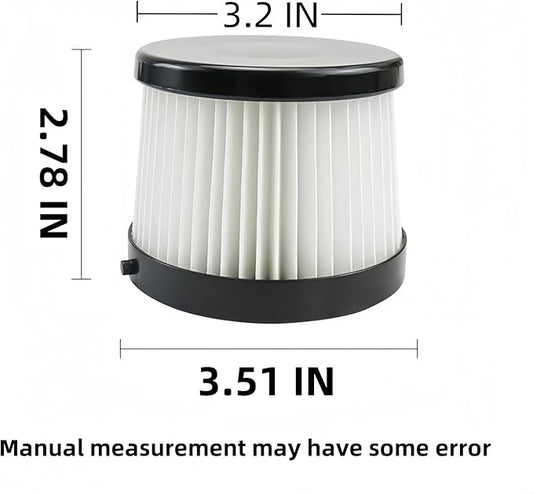 DCV501HB DCV5011H Replacement HEPA Filters. Compatible With DEWALT 20V Vacuum Cordless Handheld Vacuum Filter. Compared To Part DCV5011H DCV501HB Filter. Washable And Reusable Kits.4 Packs