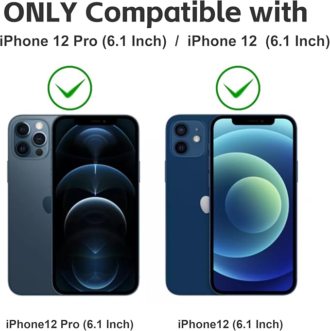 Matte Privacy Screen Protector for iPhone 12Pro and iPhone 12 Screen Protector Anti-Glare, Anti-Spy Tempered Glass Film, Smooth and Responsive Touch Anti-Scratch Glass
