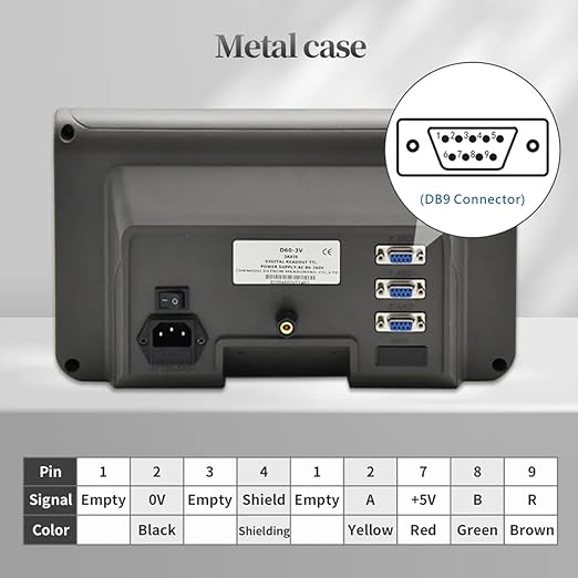 18" x38"x10" DRO Set,3 Axis Digital Readout Linear Scale Digital Display 470mm x 970mm x270mm