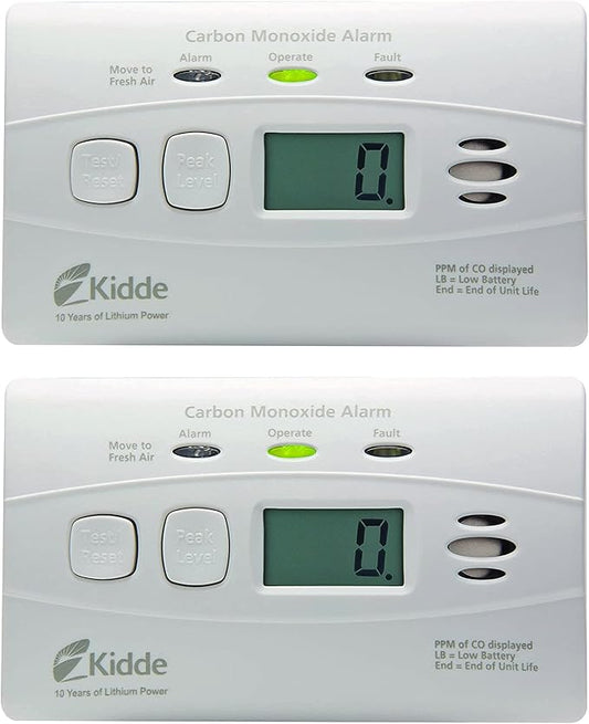 Kidde Carbon Monoxide Detectors (2 Pack) and Explosive Gas Alarm