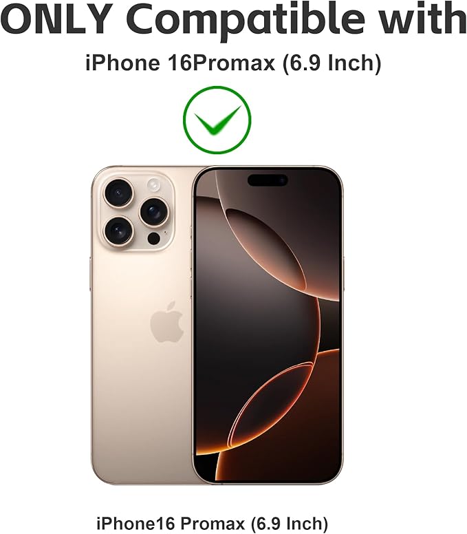 2 Pack Matte Privacy Screen Protector for iPhone 16 Pro Max Screen Protector Anti-Glare, Anti-Spy Tempered Glass Film, Smooth and Responsive Touch Anti-Scratch Glass