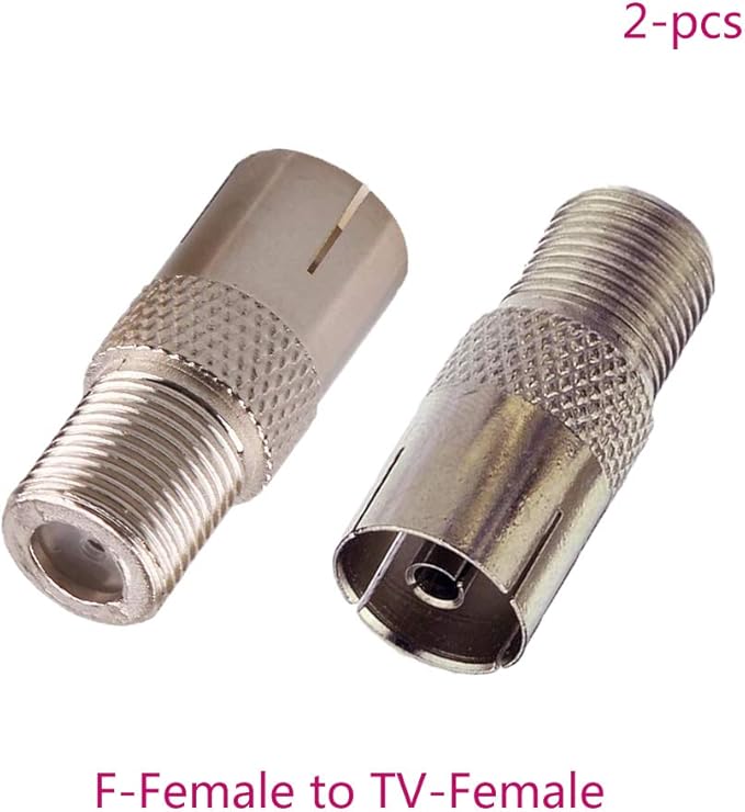 RedYutou F Type to TV Type Series (F Type Female/Male) to (TV Type Pal Male/Female) Coaxial Adapter Connectors (Pack of 8)