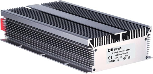 Cllena 24V to 12V Step Down Converter Voltage Regulator 165A 1980W Waterproof DC Buck Transformer Power Supply
