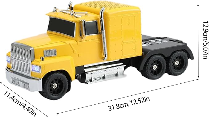 WSTER American Truck Bluetooth Speaker, Retro Car Model,Portable Wireless with HD Stereo Sound, TWS Pairing, USB/TF/AUX Playback, Unique Truck Model Speaker for Home & Outdoor(Yellow)