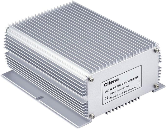 Cllena 36V/48V to 24V 40A 960W DC/DC Buck Transformer, Waterproof Voltage Reducer