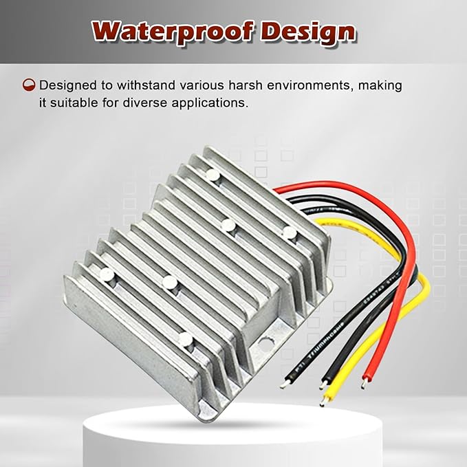12V to 24V DC Step UP Converter DC Converter Regulator 30A 720W Power Supply Adapter for Golf Cart Club Car Truck Vehicle Boat Solar System