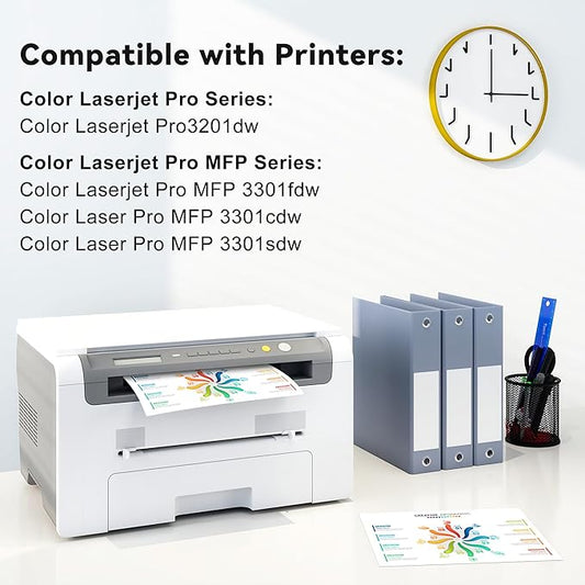218X Toner Cartridges 4Pack MFP 3301fdw 3201dw Toner Compatible for HP 218X W2180X 218A Set for HP Color Laser Jet Pro MFP 3301fdw Pro 3201dw 3301sdw 3301cdw Printer (Black/Cyan/Yellow/Magenta)