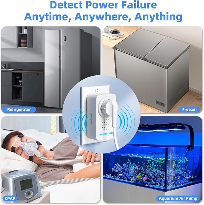 2 Pack Power Failure Alarm ,Power Loss Alarm