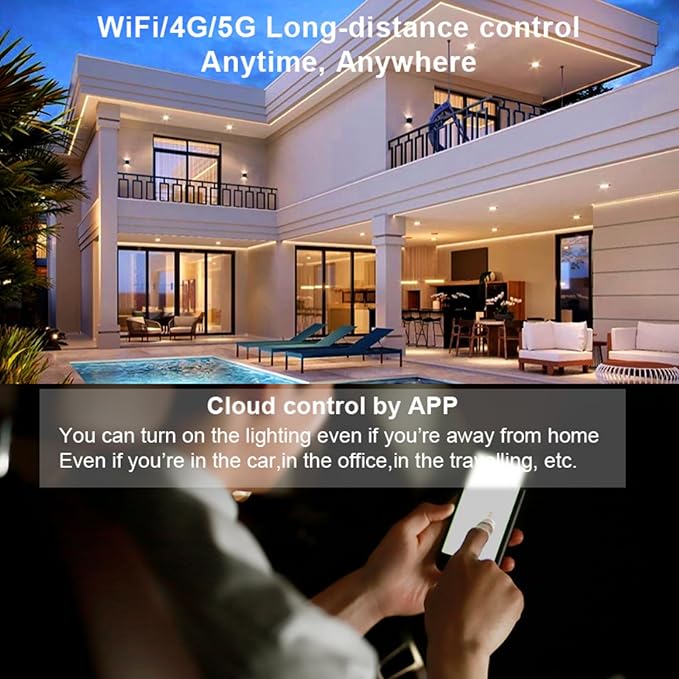 TUNICHX RGBCCT SMD FCOB 6 PIN LED Strip 2.4 GHz WiFi Group Controller Alexa Google Home Control Match with WR01RF LM091 B4 B8 FUT088 Mi-Boxer/Mi-Light RGBCCT Remote