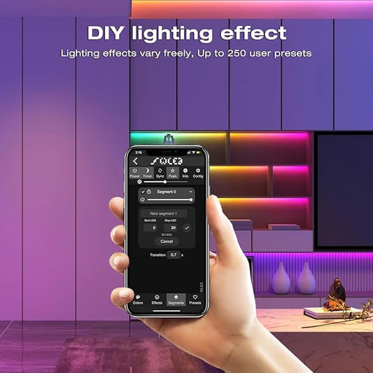 GLEDOPTO WLED Pre-Installed ESP8266 LED Strip Controller Over 100 Dynamic Lighting DIY WiFi APP Control 800 IC RGB IC for WS2812B WS2811 SK6812 TM1814 WS2813 WS2815 Addressable FCOB LED Light Strip