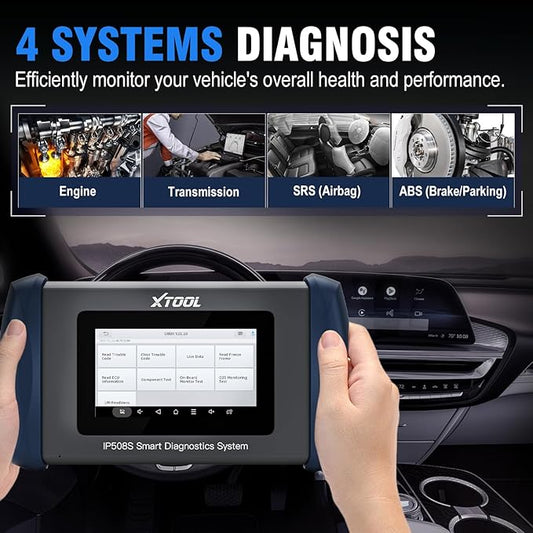 OBD2 Scanner Diagnostic Tool XTOOL IP508S: Code Reader for Cars & Trucks with 15 Resets, Crank Sensor Relearn, ABS Bleed, CAN FD for GM, Engine, ABS, SRS, Transmission Car Diagnostic Tool, Android 10