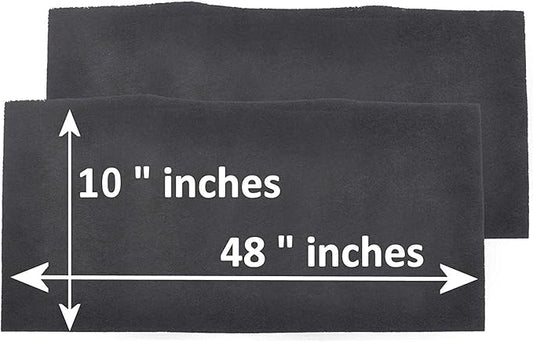 Breathe Naturally Universal 10x48 Cut-to-Fit Activated Carbon Filter (6 Pack) Charcoal Air Filter Sheet for Air Purifiers