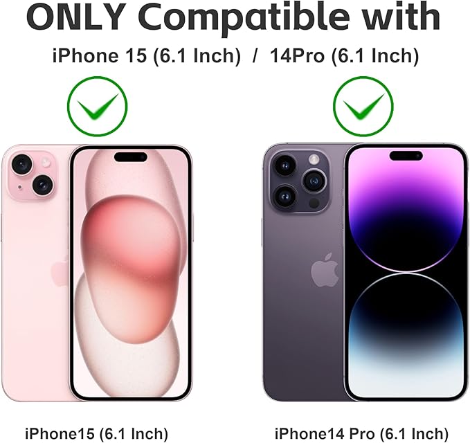 Matte Privacy Screen Protector for iPhone 14Pro and iPhone 15 and iPhone 16 Screen Protector Anti-Glare, Anti-Spy Tempered Glass Film, Smooth and Responsive Touch Anti-Scratch Glass