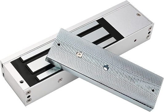 Electric Magnetic Lock 500KG 1200LBS Holding Force Electromagnet Lock 12V Fail Safe NC Mode Single Door for Access Control System/Metal Door/Fire Proof Door/Wooden Door/Glass Door etc. (500KG/1200LBS)