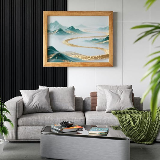 Art3d 4-Piece 94 x 12.6 Inch Acoustic Lightweight Slat Wall Panel - Waterproof Wood Textured Wainscoting Panel of 33 Sq.Ft for Bedroom, Home Theater Office Accent Wall, Matte Black