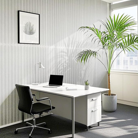 Art3d 10-Pack Peel and Stick Acoustic Panels with Acrylic Tape - 12 x 48 inches, Self Adhesive Sound Absorbing Polyester Wall Panels for Home Office Studio, White