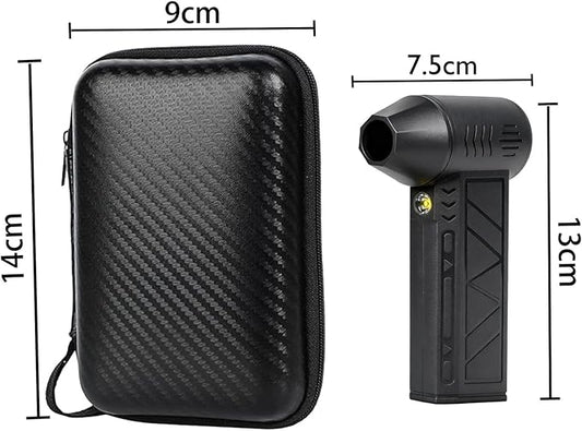 130,000RPM Cordless Air Duster with LED Light, 3-Speed Electric Air Blower & Handheld Flashlight, Rechargeable Dust Blower for PC, Keyboard, Car, Home Dark Area Cleaning