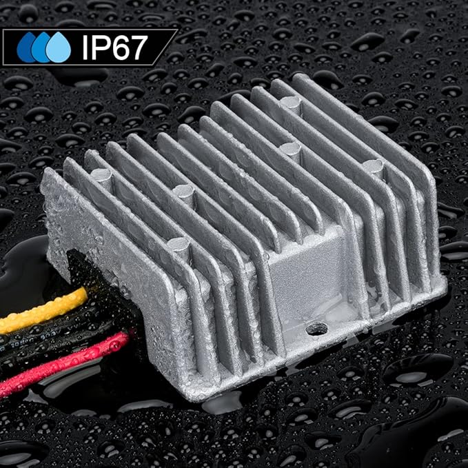 48V Step Down 12V 360W 30A DC/DC Voltage Regulator Golf Cart Reducer Converter Waterproof Module Transformer for Truck,Cart Scooter,Forklifts, Car
