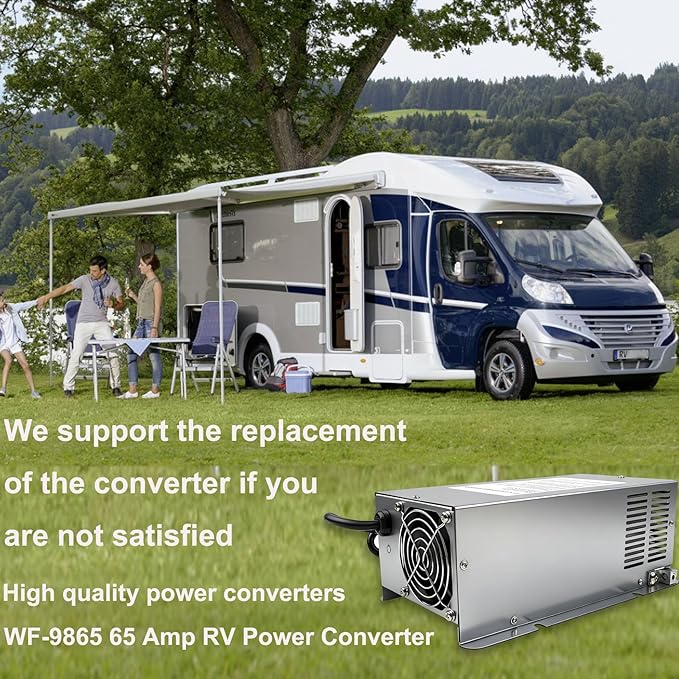 ππ©π π«πππ WF-9865 65 Amp Power Converter, Rv Power Converter, WF-9865-AD, Replace for RV Trailer Camper 9800 Series, WF-9865-AD, 65 Amp Power Converter for Rv, 5 Years Warranty