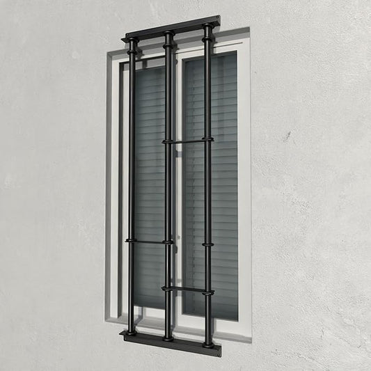 SWB Adaptable Window Bars Security for Windows - Model B | Easy DIY Installation | Suitable for Both Frame and Wall | Telescopic System | Patented Security Innovation