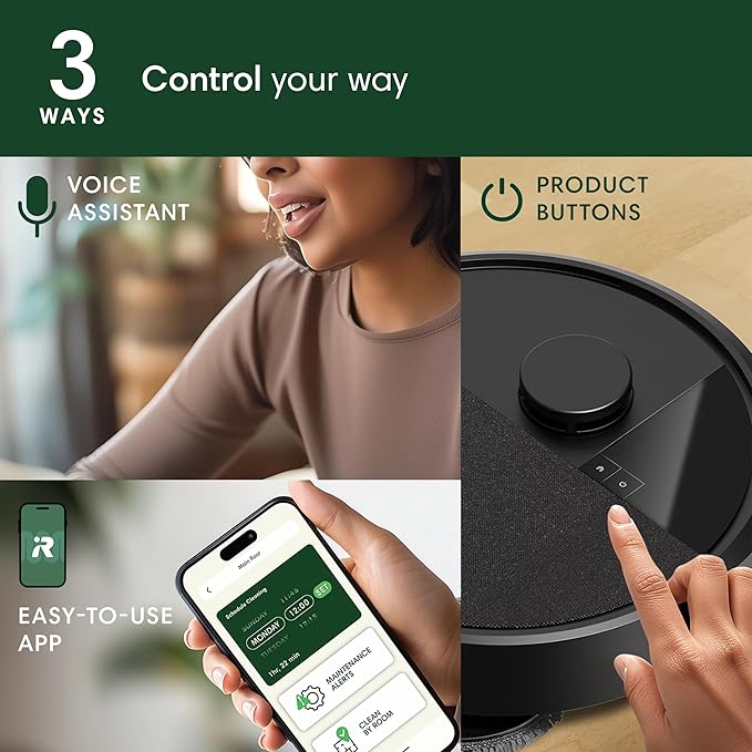iRobot Roomba Plus 405 (G185) Combo Robot Vacuum & Mop with AutoWash Dock - Spinning Mop Pads, Self-Empties, Pad Washing & Drying, Self-Cleaning, Pad-Lift, LiDAR Navigation