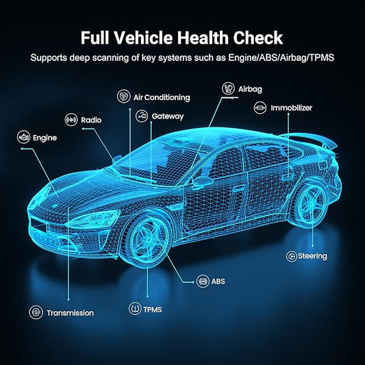 GOOLOO DEEPSCAN DS100 OBD2 Scanner Bluetooth,All System Diagnostic Tool Car Code Reader for iOS & Android, 6+ Reset Functions, Repair Guides, Check Engine, Wireless OBD-II Scan Tool on Vehicles 1996+