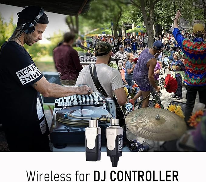 Xvive U3 Microphone Wireless System for DJ Controllers, Mixer to Active(2PACK)