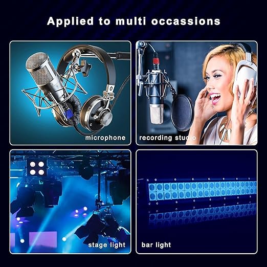 AuxLink XLR Cables, Banlaced XLR Cable Male to Female 30ft 2Pack Mic Cable Gold-Plated 3-Pins, XLR Speaker Cables Compatible with Microphones, Stage Lighting, Speaker Systems and More