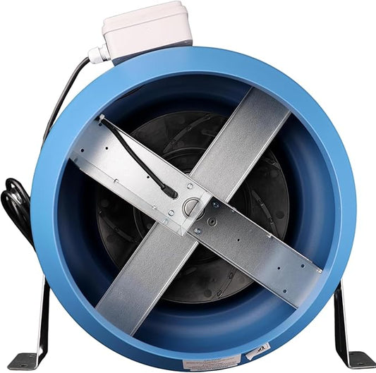 VENTS-US VKM 305-12" Inline Duct Fan with Metal Casing (740 CFM) Boosts Airflow Through Long or Complex Duct Runs