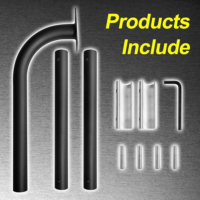 LUKYER FM100 Keypad Mounting Post,Compatible with Mighty Mule Digital Keypad FM137 or FM136 -Black