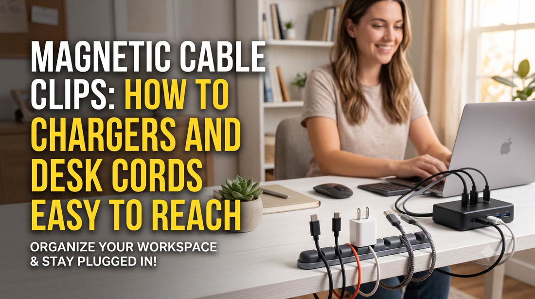 Magnetic Cable Clips: How to Keep Chargers and Desk Cords Easy to Reach