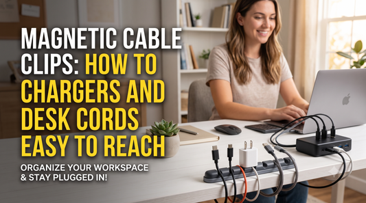 Magnetic Cable Clips: How to Keep Chargers and Desk Cords Easy to Reach