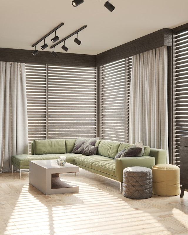 Light Filtering Zebra Shades for Living Rooms