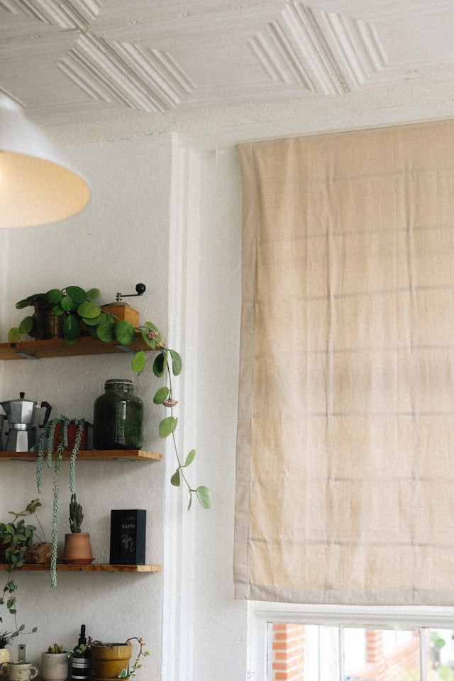 Modern Window Decoration Ideas with Roman Shades