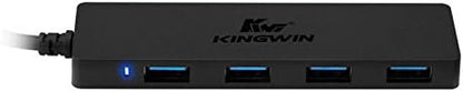 Kingwin USB Hub 4 Port USB C to USB 3.0 Data Hub for Mobile SSD, Macbook, Mac Pro / Mini, iMac, Chromebook, Surface Pro, USB Flash Drives, Notebook PC, XPS, and More [Ultra Slim]