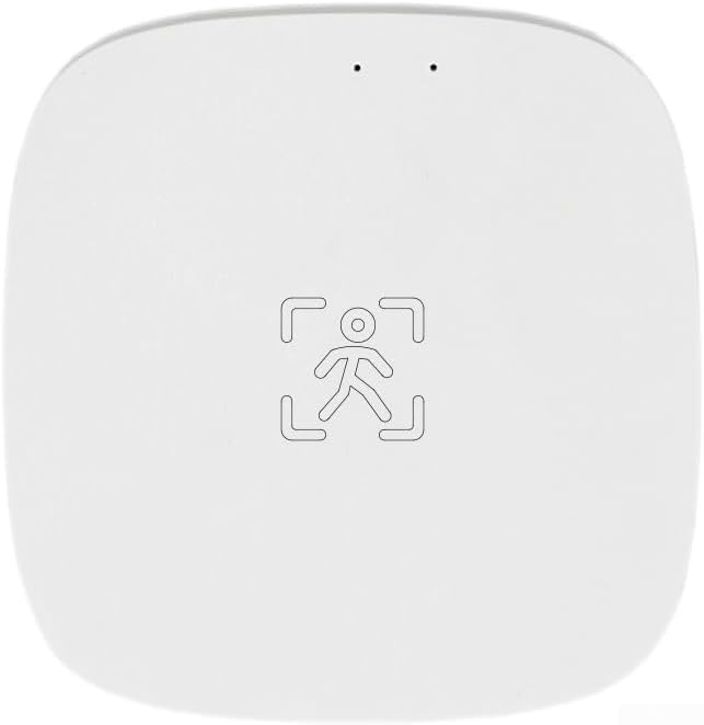 Smart Zigbee/WiFi Motion Sensor, Human Presence Motion Sensor with PIR and Millimeter Wave Detection, Static Presence Recognition, Light and Environmental Monitoring(A)