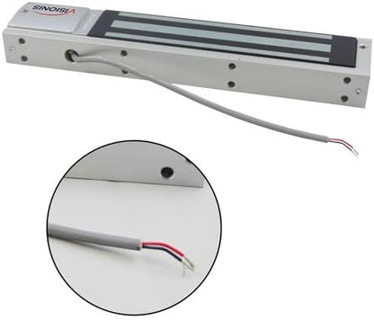 Visionis Indoor 600LBS 280KG Holding Force Outswinging Electromagnetic Door Lock with LED Sensor for Door Access Control System VIS-ML600LED 12V 24V Electric Magnetic Lock
