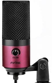 FIFINE USB Podcast Condenser Microphone Recording On Laptop, No Need Sound Card Interface and Phantom Power-K669