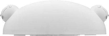 Lithonia Lighting Quantum Emergency Light, Contemporary Commercial LED Emergency Lights with 2 Aimable Lamp Heads, Ceiling or Wall Mount, White Thermoplastic, UVOLT (ELM2L UVOLT LTP M12)