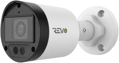 Revo Hybrid 8CH 4K Security System, 2TB Video Surveillance Grade HDD, 6X 4K Indoor/Outdoor IR Cameras with Built-in Microphone, Remote Viewing via Smartphone, PC and MAC (no Monthly fees)
